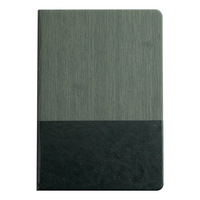 Carnet de notes A5 personnalisé, minimaliste, bicolore, en PU épais, impression UV, 100 feuilles, haute valeur esthétique, pour affaires, papeterie, cadeau