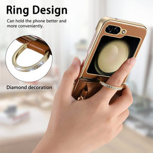 Custodia Protettiva a Doppio Strato con Portafoglio per Samsung Galaxy Z Flip 6 con <span class=keywords><strong>Porta</strong></span> Carte, Specchio Integrato e Cerniera - Product Image 6