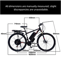 Vélo VTT Électrique Adulte 2026 pour l'UE, Cadre en Aluminium 29 Pouces, Frein à Disque 48V, Batterie 13AH, Livraison Locale Rapide
