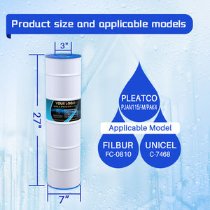 Cartuchos de Filtro de Piscina Compatíveis PJAN115 -M C-7468 FC-0810 CV460 CL460 XLS-705 FC-6410 21501 AK-60432 - Product Image 2