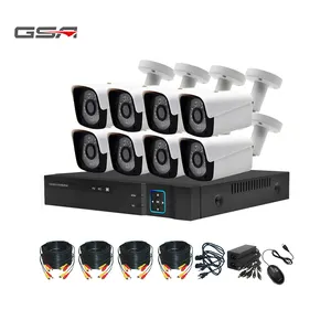 GSA 工厂价格 cctv 监控系统安全摄像机室外和室内 2mp 闭路电视摄像机 5mp-n 8 端口 dvr