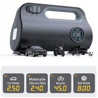 Compresseur d'air numérique portable pour pneus de voiture, moniteur de pression des pneus, 12V, matériau ABS, gonflage rapide, certifié CE