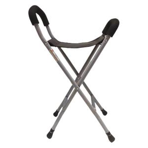 <b>Folding</b> Cane <b>Stool</b> Aluminum Alloy Lightweight Adjustable Seat For Elderly Mobility Aid - Product Image 4