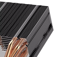 ESGAMING pendingin kipas Cpu, pendingin udara PC komputer hidrolik sirip aluminium RGB warna-warni 6 heatpipe Gamer Volume tinggi 120mm