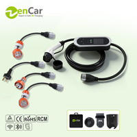 Station de recharge pour voitures électriques ZenCar 22 kW avec prises australiennes 10A, 15A, 32A monophasées et triphasées certifiées TUV CB RCM