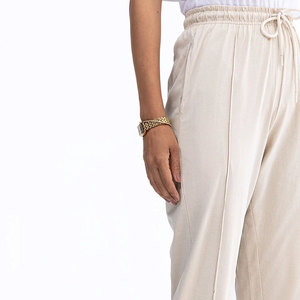 OEM Service Best Quality <b>Women</b> Casual <b>Trouser</b> with Customized Logo Wholesale Breathable <b>Women</b> Trosuer With Pockets - Product Image 5