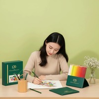 Ensemble de 120 crayons de couleur à base d'huile de qualité supérieure avec boîte cadeau haut de gamme pour les artistes, fournitures de dessin et de peinture