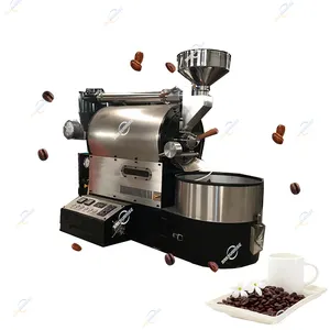 Tostador de granos de café comercial, 1Kg, cafetería De Hotel, uso eléctrico/máquina tostadora de granos de café a gas