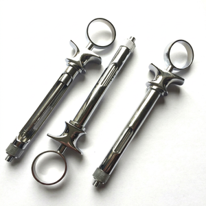 Seringue à cartouche aspirante dentaire manuelle en laiton chromé, acier orthodontique, certifiée CE Classe II, haute qualité, garantie 3 ans - Product Image 1