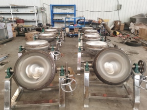 Panela de Cozinha Industrial em Aço Inoxidável 304 com Controle PLC, Grande Capacidade, Aquecimento Elétrico a Vapor para Processamento de Alimentos - Product Image 6