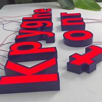 Enseigne LED 3D Frontlit en Gros, Lettres Lumineuses Personnalisées, Logo Commercial Illuminé, Signalétique Intérieure/Extérieure, Publicité LED Étanche