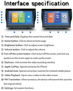 Camera Xe Hơi 7 Inch Màn Hình Cảm Ứng Hệ Thống Linux Không Dây Carplay Airplay Android Tự Động Điều Hướng Toàn Cầu Xe Dash Cam - Product Image 3