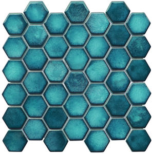 Tuile de mosaïque en verre émaillé irrégulier pour la décoration murale - Product Image 3