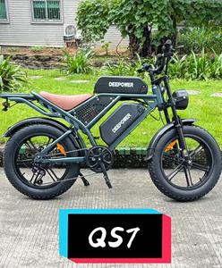 Vélo électrique 48V pour adultes avec moteur arrière à moyeu amovible 7 vitesses, frein à disque, batterie lithium 15AH et pneus larges - Product Image 2
