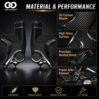 Panneaux latéraux de protection en fibre de carbone, protections segmentées pour moto électrique tout-terrain Sur Ron Ultra Bee