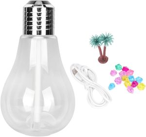 Desktop USB 400Ml Mini LED <b>Bulb</b> Aromatherapy Humidifier Home Ultrasonic Air Humidifier Diffuser Machine Gift Low Price - Product Image 4