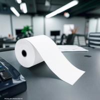 Rouleau de papier thermique 57 x 40 mm personnalisé pour caisse enregistreuse, prix de gros, 65 g/m², noyau plastique unique, impression TPV