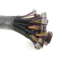 Arnés de cableado personalizado con paso de 2.54mm, 4 pines, IDC, con carcasa perforante, UL2464, para conductor de cobre estañado, para uso automotriz e industrial