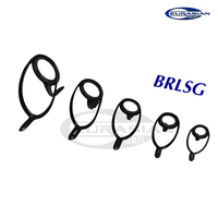 RL Fishing Guide Doppel-Fuß-Edelstahl-K-Rahmen-Führungsring SIC-Ring für Salzwasser-Jigging-Casting-Ruten zum Selberbauen und Reparieren