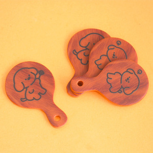 Plateau à pain miniature en résine effet bois, assiette à <span class=keywords><strong>pizza</strong></span>, modèle alimentaire pour maison de poupée, décoration de bureau DIY, cadeau promotionnel - Product Image 4