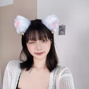 الاتجاه أفخم لطيف القط الأذن الثعلب الفراء آذان الحيوان عقال أنيق طباعة الحيوان القط الأذن الثعلب غطاء الرأس للنساء - Product Image 4