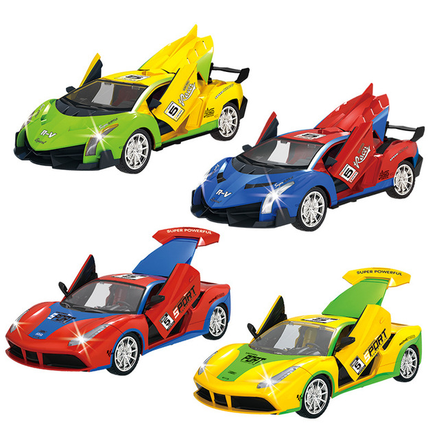EPT 1:16 Five Function 5-Channel Remote Control Racing Car with One-Button Three-Door Opening Lighting Indoor-Outdoor Use