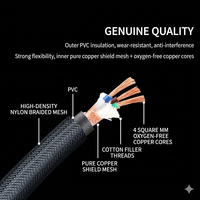 Cable de Alimentación HiFi para Audiófilos, Cable de Corriente Alterna de Cobre Alpha-OCC, Enchufe de Fibra de Carbono con Revestimiento de Rodio, Blindaje EMI Multicapa, Criogénico