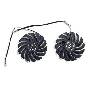 ใหม่พัดลมระบายอากาศการ์ดจอ<span class=keywords><strong>580</strong></span> RX570 PLD09210S12HH PL ขนาด85มม. 4-PIN พัดลมระบายความร้อนสำหรับ MSI <span class=keywords><strong>RX</strong></span> 480 470เกราะ P106-100กราฟิกการ์ดพัดลม GPU - Product Image 4
