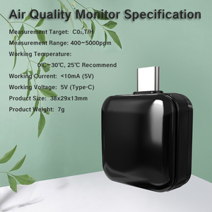 Compteur de dioxyde de carbone portable avec capteur infrarouge Testeur et analyseur de gaz de type NDIR pour la détection de CO2 - Product Image 6