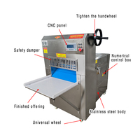 Trancheuse à viande congelée en acier inoxydable 304, machine automatique de découpe de bœuf et de mouton avec écran tactile pour boucherie