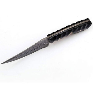 Couteau de chasse personnalisé en acier Damas avec manche en bois, vente en gros OEM, couteau de chasse à lame fixe en acier Damas - Product Image 3