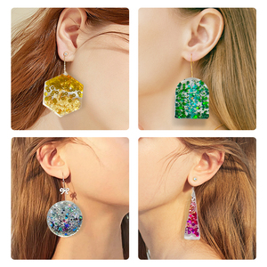 Tự Làm Bông Tai Mặt Dây Chuyền Pha Lê Drop <span class=keywords><strong>Silicone</strong></span> Khuôn Hình Học Nhựa Epoxy Thủ Công Mỹ Nghệ Khuôn <span class=keywords><strong>Silicone</strong></span> Khuôn Nhựa Cho Đồ Trang Sức - Product Image 6