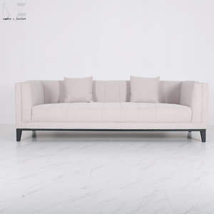 Europese stijl luxe kantoor teddy stof hoekbank meubels luxe moderne witte woonkamer sectionele bankset voor thuis - Product Image 5