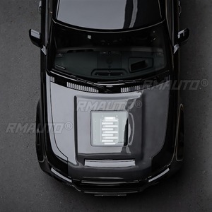 Para Land Rover Defender 90 110 130 2020-2024 Accesorios Exteriores Panel de Capó de Fibra de Carbono Cubierta de Capó de Motor Kit de Carrocería Inferior - Product Image 3