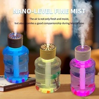 USB Portable 300ML Micro Paysage Veilleuse Timing Spray Humidificateur Ultrasonique Voiture Purificateur D'air Aromathérapie Usage Domestique YS