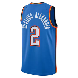 2024 Nova Temporada Camisa de Basquete Masculina <span class=keywords><strong>2</strong></span> Shai Gillindo-Alexander 7 Holmgren 3 Josh Giddey Esportes Respirável Plus Size - Product Image 5