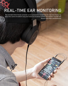 Microphone Lavalier professionnel 3.5mm mains libres Mini revers filaire en métal <span class=keywords><strong>pour</strong></span> caméra ordinateur téléphone portable <span class=keywords><strong>ampli</strong></span> vocal Portable - Product Image 5