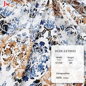 Tissu en coton Liberty Tana Lawn JM Floral, 100% coton, imprimé numérique, textile pour robe en mousseline - Product Image 2