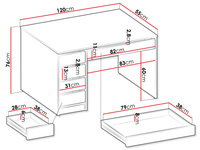 Bureau de travail pour enfants Mobilier de maison multifonction Table de calcul en bois