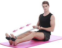 Vente flash - Barre de traction manuelle de haute qualité - Entraîneur de ventre - Double ressort - Expander de poitrine - Outil d'exercice abdominal