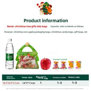 Ping Creative New Year's Ribbon Decorations Snack Candy <b>Biscuits</b> Packaging Christmas Tree Design <b>Gift</b> Christmas Decorations - Product Image 2