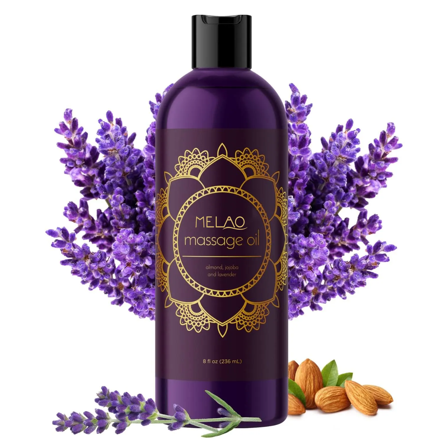 OEM Private Label MELAO Vitamin E Quality Aromatherapy Body Oil Couples Nourishing Skin Care Vegan Lavender Massage Oil