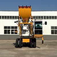 Hormigonera Autocargable de 1.8m³ Más Vendida, Camión Mezclador Compacto con Motor, Bomba y Control para una Sola Persona, Ideal para Obras de Construcción