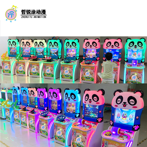 प्यारा भालू मज़ा लकड़ी के पंजा मिनी पुशर सिक्का संचालित कार गेम बच्चों की वेंडिंग मशीन जुड़वां ईगल स्ट्राइक उपहार गेम - Product Image 5