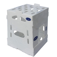 Boîte de rangement en polypropylène ondulé recyclable pour la restauration et l'usage domestique