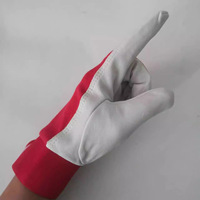 Gants souples en peau de mouton avec dos en tissu élastique en peau de porc pour conducteur, usine électronique, ouvrière, assemblage, soudage TIG