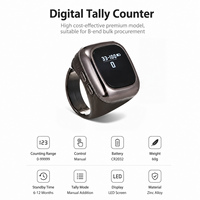 Compteur de doigts intelligent avec alerte vibratoire - Compteur numérique multi-canaux pour la prière et la méditation