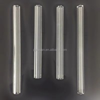 Tubes décoratifs en verre cristal éco-responsables en gros, pièces en forme de tube creux, avec couleur et taille personnalisables pour l'éclairage des lustres