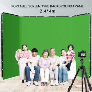 DB 240CMx400CM Green Screen <b>Photography</b> <b>Backdrop</b> Frame <b>Stand</b> with Wall Clip for Live Streaming Video & Recording Equipment - Product Image 2