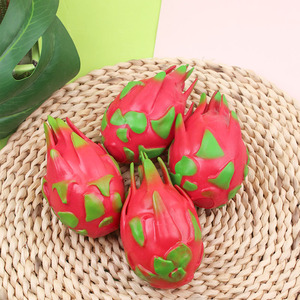 Customized Anti-Stress TPR Foam Soft Toy Slow Rising Dragon Fruit for <b>Squishy</b> Ball Fitness Stress Relief Foam Toys - Product Image 4